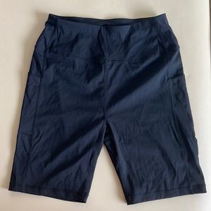 Black Biker Shorts with side pockets